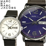  Shop Authentic Marc Jacobs Fergus Blue Dial Brown Leather Strap Watch for Men - MBM5078 - Luxxuri