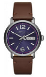  Shop Authentic Marc Jacobs Fergus Blue Dial Brown Leather Strap Watch for Men - MBM5078 - Luxxuri