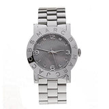  Shop Authentic Marc Jacobs Amy Analog Mother of Pearl Grey Dial Silver Steel Strap Watch for Women - MBM8608 - Luxxuri