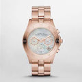  Shop Authentic Marc Jacobs Blade Chronograph Mother of Pearl White Dial Rose Gold Steel Strap Watch for Women - MBM8637 - Luxxuri