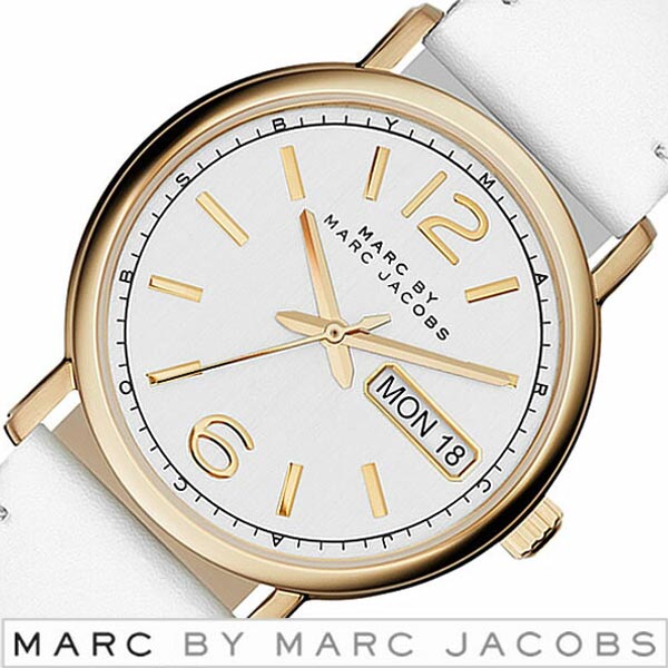  Shop Authentic Marc Jacobs Fergus White Dial White Leather Strap Watch for Women - MBM8653 - Luxxuri