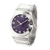  Shop Authentic Marc Jacobs Purple Dial Silver Steel Strap Watch for Women - MBM3032 - Luxxuri