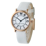  Shop Authentic Marc Jacobs Roxy White Dial White Leather Strap Watch for Women - MJ1562 - Luxxuri