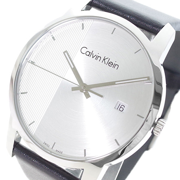  Shop Authentic Calvin Klein City Silver Dial Black Steel Strap Watch for Men - K2G2G1CX - Luxxuri