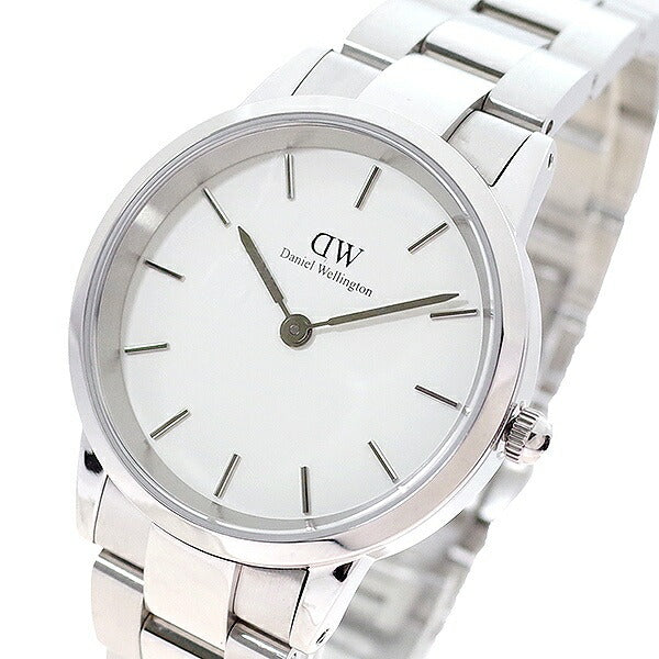  Shop Authentic Daniel Wellington Iconic Link White Dial Silver Steel Strap Watch For Women - DW00100205 - Luxxuri