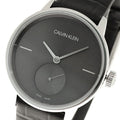 Shop Authentic Calvin Klein Accent Black Dial Black Leather Strap Watch for Women - K2Y231C3 - Luxxuri