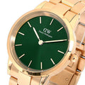  Shop Authentic Daniel Wellington Iconic Link Emerald Green Dial Rose Gold Steel Strap Watch For Women - DW00100419 - Luxxuri