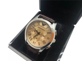  Shop Authentic Emporio Armani Valente Chronograph Brown Dial Brown Leather Strap Watch For Men - AR1785 - Luxxuri