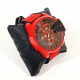  Shop Authentic Diesel Mega Chief Chronograph Black Dial Red Rubber Strap Watch For Men - DZ4526 - Luxxuri