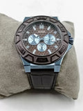  Shop Authentic Guess Force Quartz Brown Dial Brown Leather Strap Watch For Men - W0674G5 - Luxxuri