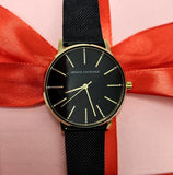  Shop Authentic Armani Exchange Lola Three Hand Black Dial Black Mesh Strap Watch For Women - AX5548 - Luxxuri