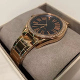  Shop Authentic Michael Kors Kacie Three Hand Black Dial Rose Gold Steel Strap Watch for Women - MK6930 - Luxxuri
