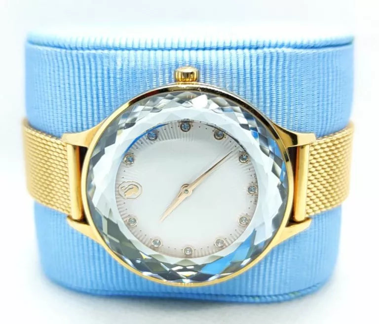  Shop Authentic Swarovski Octea Nova Silver Dial Rose Gold Mesh Strap Watch for Women - 5650011 - Luxxuri