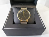  Shop Authentic Hugo Boss Horizon Quartz Black Dial Gold Mesh Bracelet Watch For Men - HB1513735 - Luxxuri