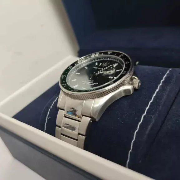  Shop Authentic Maserati SFIDA Chronograph Black Dial Silver Steel Strap Watch For Men - R8853140005 - Luxxuri