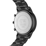  Shop Authentic Daniel Wellington Iconic Chronograph Black Dial Black Steel Strap Watch For Men - DW00100642 - Luxxuri