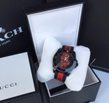  Shop Authentic Gucci Dive Blue & Red Dial Blue & Red Nylon Strap Watch For Men - YA136214 - Luxxuri