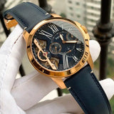  Shop Authentic Fossil Grant Twist Multifunction Blue Dial Blue Leather Strap Watch for Men - ME1162 - Luxxuri