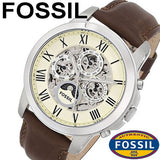  Shop Authentic Fossil Grant Automatic White Dial Brown Leather Strap Watch for Men -  ME3027 - Luxxuri