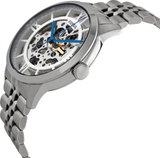  Shop Authentic Fossil Townsman Automatic Skeleton Silver Dial Silver Steel Strap Watch for Men - ME3044 - Luxxuri
