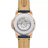  Shop Authentic Fossil Grant Mechanical Blue Dial Blue Leather Strap Watch for Men - ME3054 - Luxxuri
