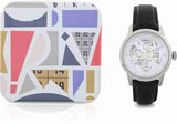  Shop Authentic Fossil Townsman Automatic Skeleton White Dial Black Leather Strap Watch for Men - ME3085 - Luxxuri