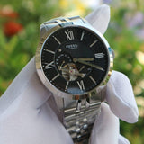  Shop Authentic Fossil Townsman Black Dial Silver Steel Strap Watch for Men - ME3107 - Luxxuri