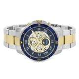  Shop Authentic Fossil Grant Sport Automatic Skeleton Blue Dial Two Tone Steel Strap Watch for Men - ME3141 - Luxxuri