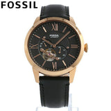  Shop Authentic Fossil Townsman Automatic Black Dial Black Leather Strap Watch for Men - ME3170 - Luxxuri