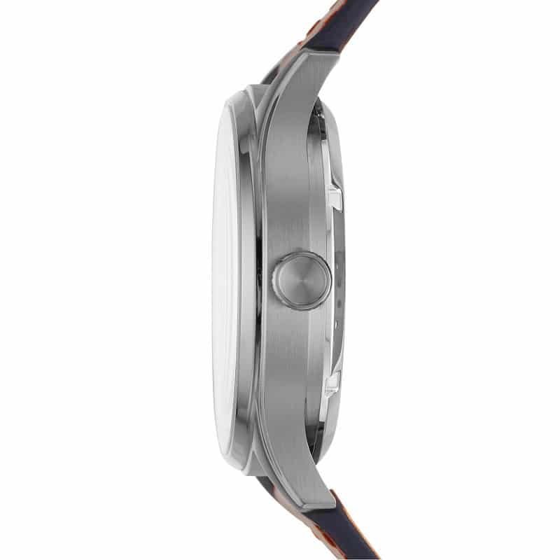  Shop Authentic Fossil Forrester Luggage Automatic Skeleton Blue Dial Brown Leather Strap Watch for Men - ME3179 - Luxxuri