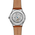  Shop Authentic Fossil Forrester Luggage Automatic Skeleton Blue Dial Brown Leather Strap Watch for Men - ME3179 - Luxxuri