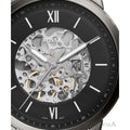  Shop Authentic Fossil Neutra Automatic Skeleton Black Dial Grey Mesh Strap Watch for Men - ME3185 - Luxxuri