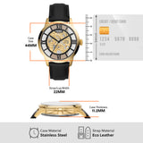  Shop Authentic Fossil Townsman Automatic Skeleton Black Dial Black Leather Strap Watch for Men - ME3210 - Luxxuri