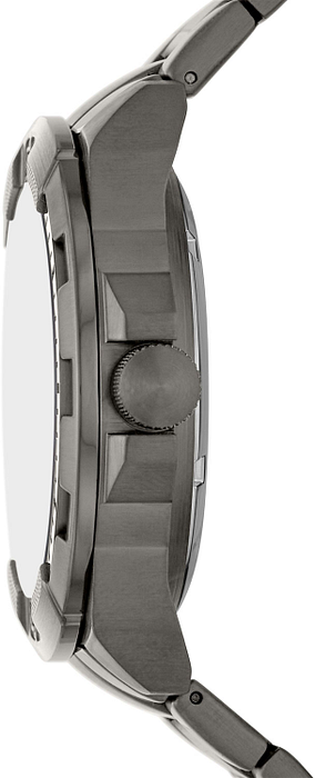 Fossil Bronson Automatic Skeleton Black Dial Grey Steel Strap Watch for Men - ME3218