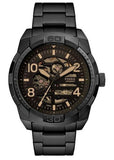  Shop Authentic Fossil Bronson Chronograph Black Dial Black Steel Strap Watch for Men - FS5876 - Luxxuri