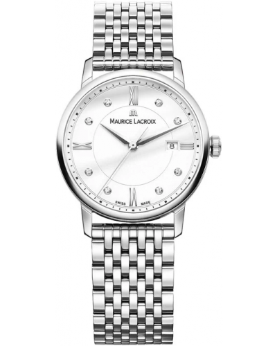  Shop Authentic Maurice Lacroix Eliros Date White Dial Silver Steel Strap Watch for Women - EL1094-SS002-150-1 - Luxxuri