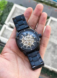  Shop Authentic Fossil Modern Machine Automatic Skeleton Blue Dial Two Tone Steel Strap Watch for Men - ME3133 - Luxxuri