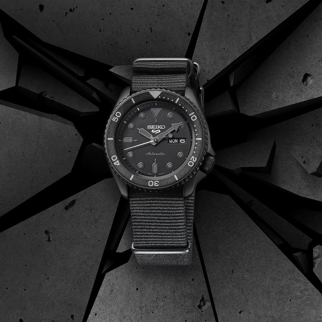  Shop Authentic Seiko 5 Sports Automatic Black Dial Black NATO Strap Watch For Men - SRPD79K1 - Luxxuri