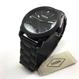  Shop Authentic Fossil Machine Black Dial Black Steel Strap Watch for Men - FS4775 - Luxxuri