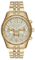  Shop Authentic Michael Kors Lexington Chronograph Gold Dial Gold Steel Strap Watch For Men - MK8579 - Luxxuri