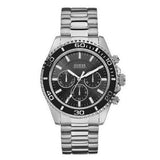  Shop Authentic Guess Chaser Chronograph Black Dial Silver Steel Strap Watch for Men - W0170G1 - Luxxuri