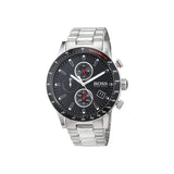 Shop Authentic Hugo Boss Rafale Chronograph Black Dial Silver Steel Strap Watch for Men - 1513509 - Luxxuri