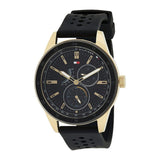  Shop Authentic Tommy Hilfiger Austin Black Dial Black Rubber Strap Watch for Men - 1791636 - Luxxuri