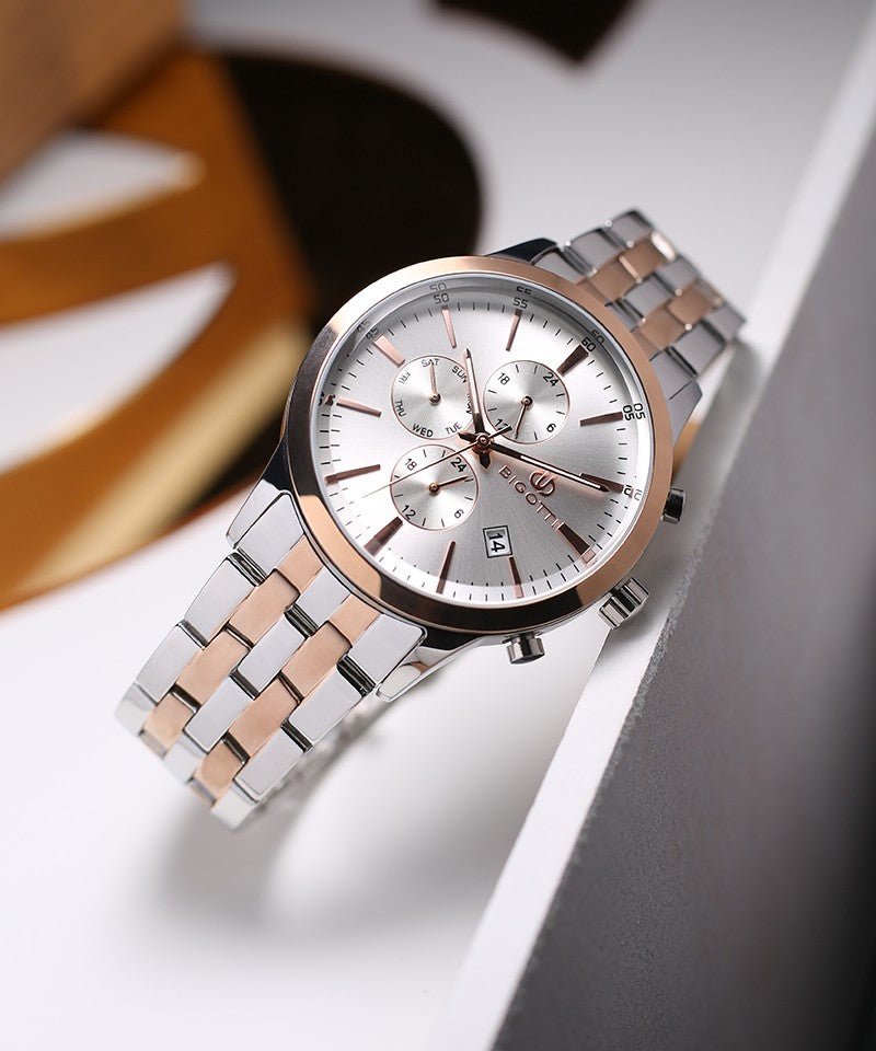  Shop Authentic Hugo Boss Jet Silver Dial Two Tone Steel Strap Watch for Men - 1513385 - Luxxuri