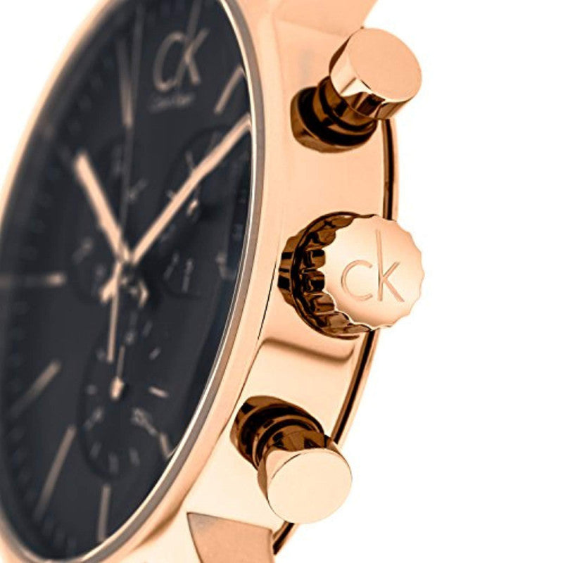  Shop Authentic Calvin Klein City Chronograph Grey Dial Brown Leather Strap Watch for Men - K2G276G3 - Luxxuri