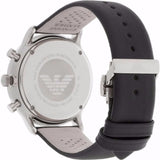  Shop Authentic Emporio Armani Gianni Chronograph Black Dial Black Leather Strap Watch For Men - AR0397 - Luxxuri