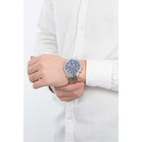  Shop Authentic Guess Hendrix Chronograph Blue Dial Silver Steel Strap Watch for Men - W1309G1 - Luxxuri