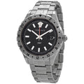  Shop Authentic Versace Hellenyium GMT Black Dial Silver Steel Strap Watch for Men - V11020015 - Luxxuri