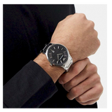  Shop Authentic Emporio Armani Renato Quartz Black Dial Silver Steel Strap Watch For Men - AR11181 - Luxxuri