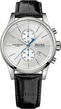  Shop Authentic Hugo Boss Jet Silver Dial Black Leather Strap Watch for Men - 1513282 - Luxxuri